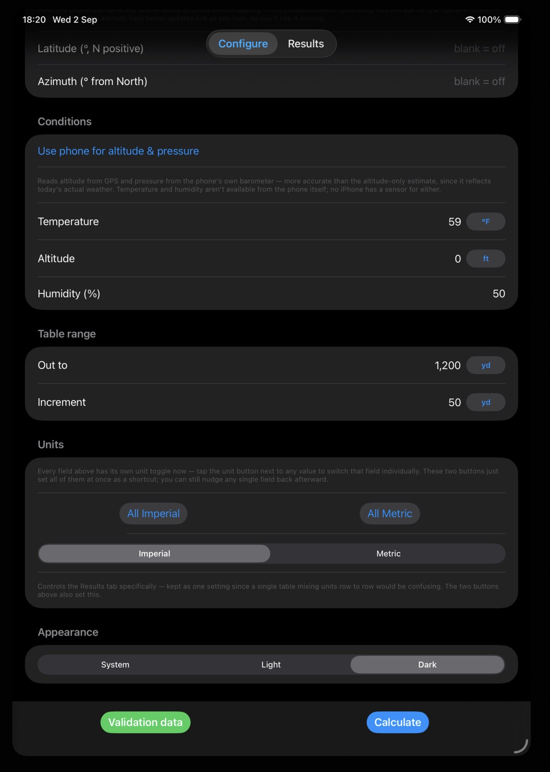 Bob On Ballistics Version 1.2 iPad screenshot 3