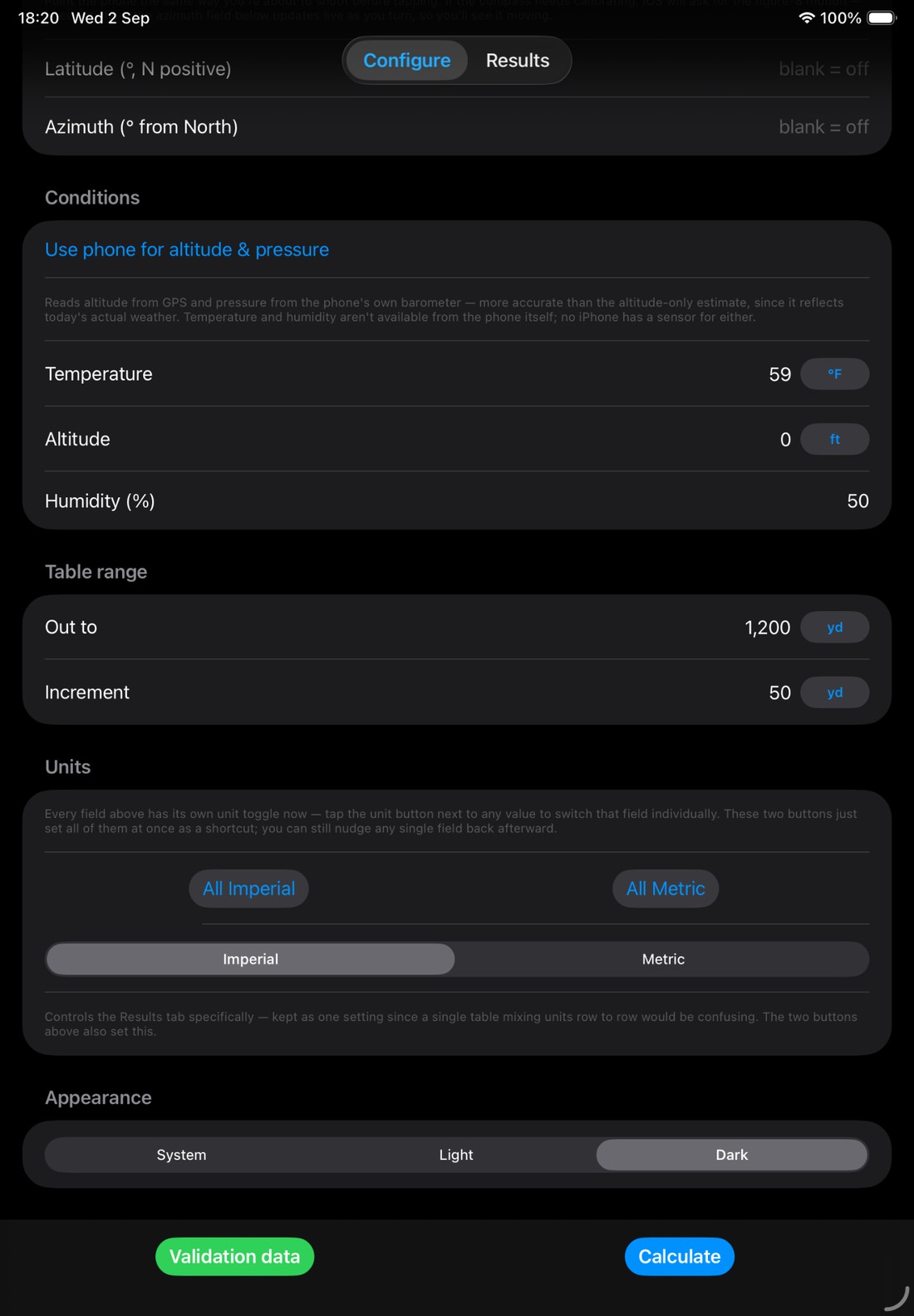 Bob On Ballistics Version 1.2 iPad screenshot 4